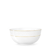 Wilmax Porzellanschale mit Goldrand, Weiß-Gold, 1850 ml, 20 cm – WL-880102370/A